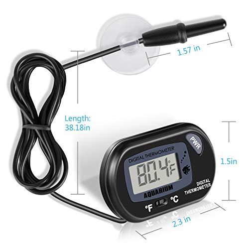 1 Windbells+Thermometer+LCD+Digital+Temperature+Reptiles+Like