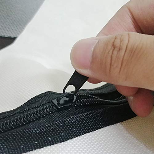 Portable Foldable Pet Dog Cat Playpen Crates Kennel Playpen Tent House Playground, Indoor and Outdoor Use, Gray and White (35.8X 22.8 inch)