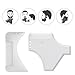 Xpreen Beard Stying Comb, 2 Pieces Multi-functional Men's Beard Shaping templete Comb, Mustache Jaw Line Shapper Comb Brush Tool