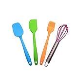 SET OF FOUR MULTI COLORED KITCHEN UTENSILS