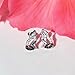Platinum Plated 925 Sterling Silver Cubic Zirconia Cool Wolf Earrings for Women Girls