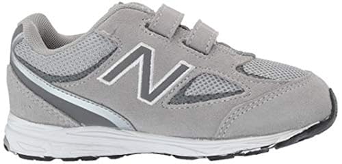 New Balance Kid's 888 V2 Hook and Loop Running Shoe, Grey/Grey