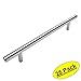 Cosmas® 404-160SS True Solid Stainless Steel Construction 3/8 Inch Slim Line Euro Style Cabinet Hardware Bar Handle Pull - 6 5/16" (160mm) Hole Centers - 25 Pack