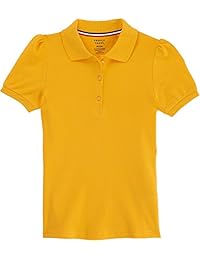 French Toast, camiseta elastizada de piqué, tipo polo, de uniforme escolar, manga corta, para niña.