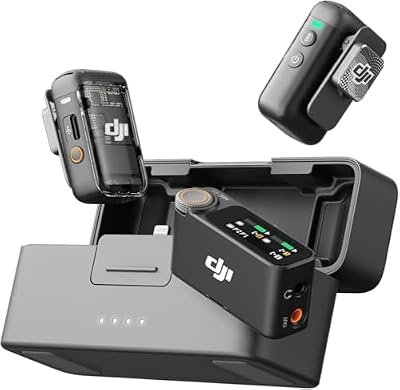 Mic 2 (2 TX + 1 RX + Boîtier de Recharge), Micro sans Fil Tout-en-Un
