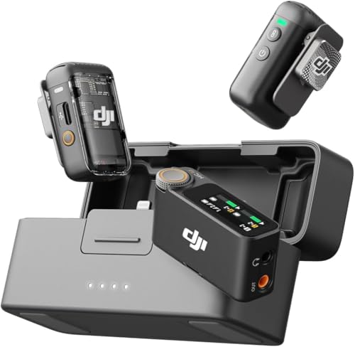 Mic 2 (2 TX + 1 RX + Boîtier de Recharge), Micro sans Fil Tout-en-Un