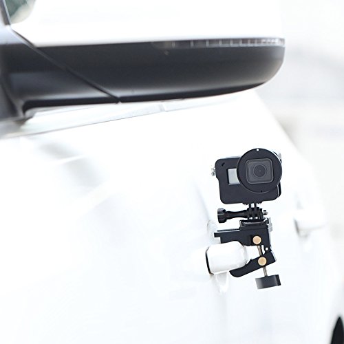 SUREWO Multi-Function Aluminum Alloy Bicycle Handlebar Motorbike Bracket Holder Car Clamp Adapter Mount for GoPro Hero 6/5/4 Black 4 Hero 5/4 Session Hero 4 Silver Hero 3+ 3 (Handlebar Mount) - Thumbnail 4