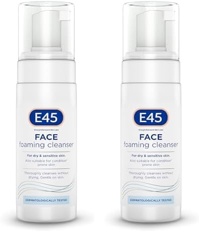 E45 Foaming Face Wash Cleanser for Dry Sensitive Skin 150ml