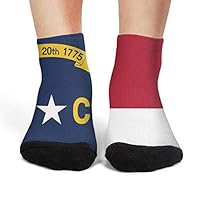 JECIA HOLDER Women Sport Socks North Carolina State Flag Low Cut Ankle Socks