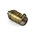 Antique Full Range Dimmer Socket Incandescent Lamp Holder Vintage Edison Pendant Light Socket E26 150 Watt 120 Volt (Brass-1Pack)…