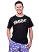 Tipsy Elves Men's Black Neon Dare Shirt - 80's Halloween Costume T-Shirt Tee (Large)