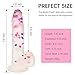 Confetti Silicone Crystal Clear Dildo - Adult Sex Toys 7.87 Inches Realistic Dildo with Powerful Suction Cup, Waterproof & Skin-Friendly Material G-Spot Vaginal Lifelike Dildo