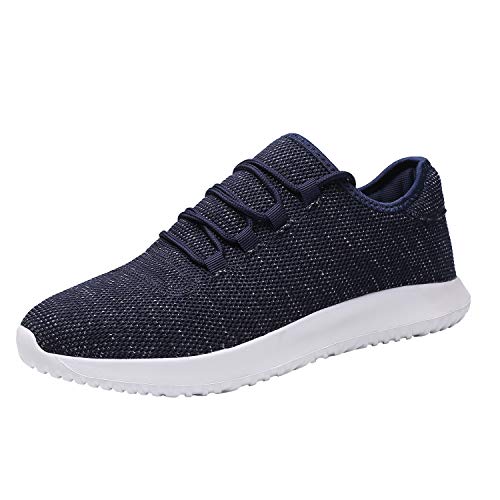 Srenket Mens Casual Athletic Sneakers Mesh Running Shoes Lightweight Tennis Footwear for Men Walking Trail Workout Blue42