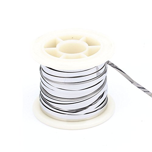 Uxcell a16030100ux0542 7.5M 24.6Ft 0.2x3mm Nichrome Flat Heater Wire for Heating Elements