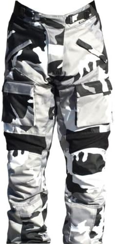 Ash Motorcycle GREY camo pants cordura textile SIZE 30