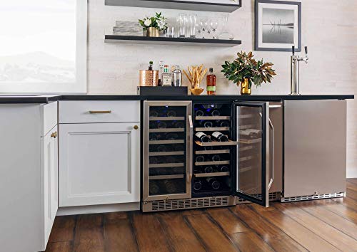 EdgeStar-CWR5631FD-30-Inch-56-Bottle-Built-In-Dual-Zone-French-Door-Wine-Cooler