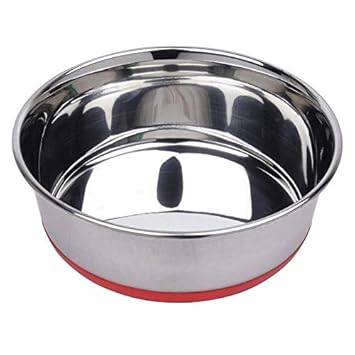 Naaz Pet Heavy Dog Bowl Red Export Quality With 100 Silicon