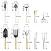 Grocery House Mini Garden Tools Set, 10 PCS Bonsai Tools Kit Succulent Garden Planting Hand Tool Kit for Starter – Fold Scissor, Brush, Tweezer, Mini Rake, Shove Weeding Fork Leaf Trimmer Setthumb 3