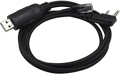 Bigstone 2 in1 Programming Cable for Kenwood Radio KPG-4 KPG-22 with the USB Serial Port for Two Way Radio Mobile Radio Kenwood TK3107/3207/ TM271A/K808
