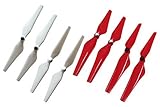 BTG 8PCS Upgrade Specular Reflection 9450 Self-tightening Self-locking Propellers Props for DJI Phantom 3 Professional Pro Advanced Standard XIRO ZERO Xplorer Red & White
