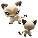 Rare Cat big Eyes Cute Kitten Littlest Pet Shop Toys Animals for Kids heart