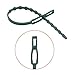 Sanmum Gardening Plant Twist Tie Plastic Reusable String Tie with Hole for Home Office Garden Yard, Pack of 4 (12.5cm)thumb 1