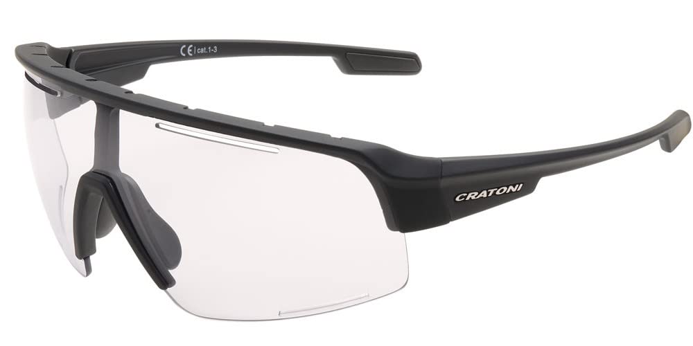 Cratoni C-Matic NXT Photochromic Cycling Glasses Sports Glasses Sunglasses Black/Clear