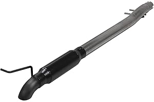 Flowmaster 818110 Outlaw Extreme High Clearance Cat-Back Exhaust Kit 3 Inch 409 Stainless Steel Black Single Dump Style Turndown Compatible with 2007-2018 Jeep Wrangler JK 3.6L 3.8L V6