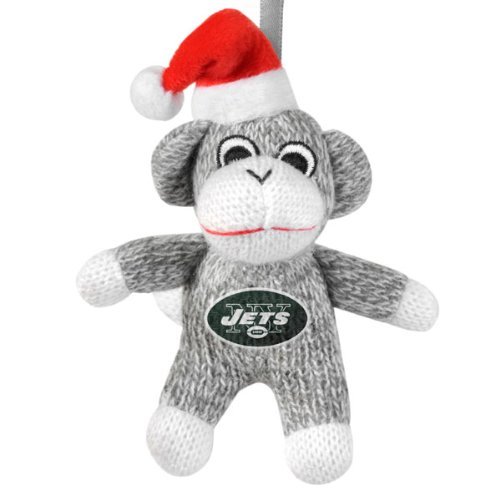 New York Jets Sock Monkey Ornament
