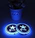2pcs LED Car Cup Holder Lights for NFL-Dallas Cowboys, 7 Colors Changing USB Charging Mat Luminescent Cup Pad, LED Interior Atmosphere Lamp,We are More Loyal Fans