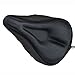 Superdream® Black soft gel relief bike saddle seat cushion pad cover (straight and triangle groove)