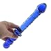 Wowlife SUPER LONG STRONG sex stimulator Blue Glass Dotted Dildo Dilddo Anal Plug for Women Crystal Masturbator for Moman Glass Pleasure Wand Double Head Design for G-spot Stimulation