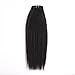 OrderWigsOnline Clip In Thick Human Hair Extensions Virgin Remy Human Hair 7 pieces 120gram/4.2oz Grade 8A for Thin Hair Natural Black for Black Women Yaki Kinky Straight 18inch