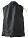 2016 Faux leather Motorcycle Dress Casual Boys Joker Vest (Black)