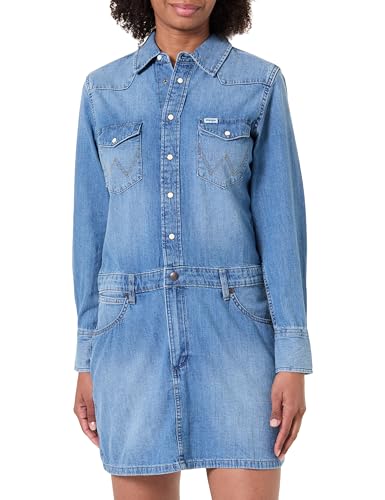 WRANGLER - Dress - Regular Fit - Ls Denim Dress - Ultra Marine
