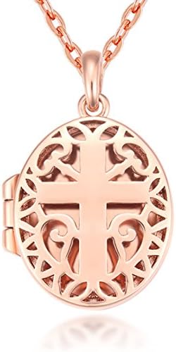 IXIQI 18K Gold Plated Locket Neclaces Pendant Necklace Gifts For Women Ladies