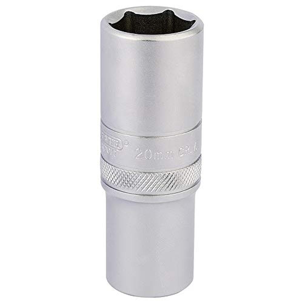 Draper 16652 1/2" Square Drive Hi-Torq 6 Point Deep Socket, 20mm Size