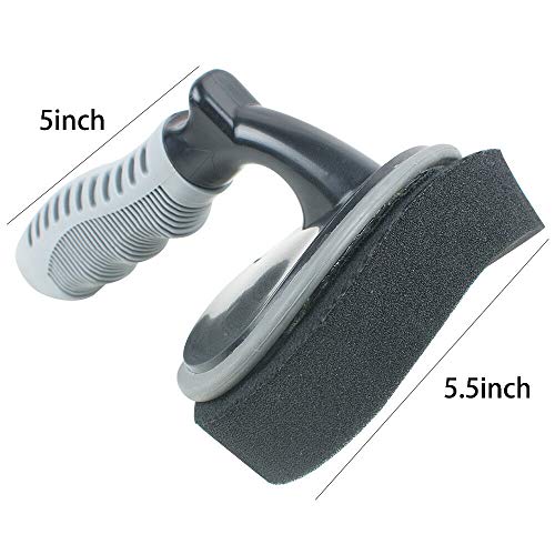 JSCARLIFE Ultimate Tire Brush | Auto Detailing Brush | Tire Cleaning Brush for Tires and Wheels | Tire Dressing Applicator | Car Tire Brush |Car Care (Black) - Thumbnail 3