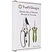 TrueFit Designs Ratchet Pruning Shears and Pruning Snips Set, Switch Ratcheting Shears to Single Cut Mode Pruner, Heavy Duty SK-5 Blade, Ergonomic Handles