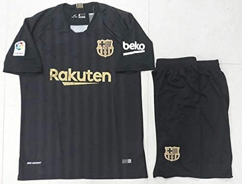GOLDEN FASHION Barcelona Training Football Jersey with Short 2018-19 Black