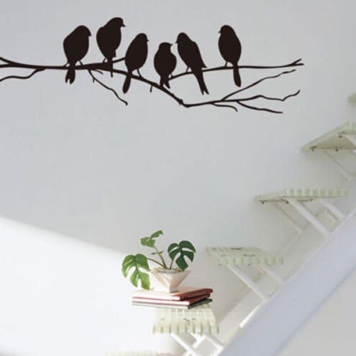 Wall Decal Stickers Removable Black Bird Tree Branch Art Home Mural Decor Vinyl