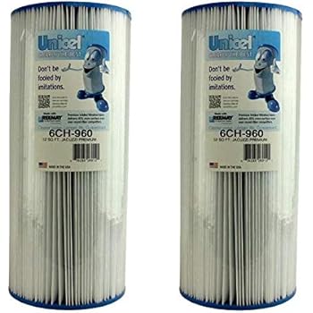 2 Unicel 6CH-960 Jacuzzi Premium Replacement Pool Spa Filter Cartridges 6540-476