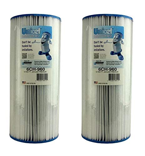 2 Unicel 6CH-960 Jacuzzi Premium Replacement Pool Spa Filter Cartridges 6540-476 - Thumbnail 7