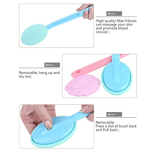 Easy Lotion Applicator, Back Rubs Massager Bath Brush, Extra Long