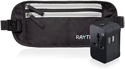Travel Money Belt: Safe, Well Designed &amp; Comfortable Money Carrier For Travelling &amp; More - Blocks RFID Transmissions – Secure, Hidden Travel Wallet (black/Adap)