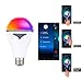 Smart LED Light Bulb with Bluetooth Speaker-APP Controlled Sunrise Wake Up Lights- Dimmable Color Changing Music Light Bulb 10W