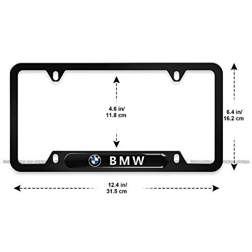 2-Pieces High-Grade License Plate Frame for BMW,Applicable to US Standard car License Frame
