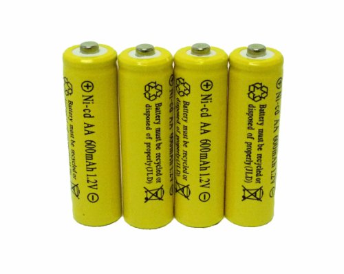 4 PC Ni-Cd Rechargeable Battery batteries
