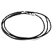 Besteel 2mm Mens Womens Leather Necklace Cord Rope Chain Stainless Steel Clasp 16-30 Inch