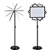 T-SIGN Adjustable Heavy Duty Pedestal Sign Holder Floor Stand, Sign Stand Poster Stand, Standing Floor, 11 x 17 inch, Vertical & Horizontal View, Outdoor Indoor Standing Sign Holders Aluminum Black
